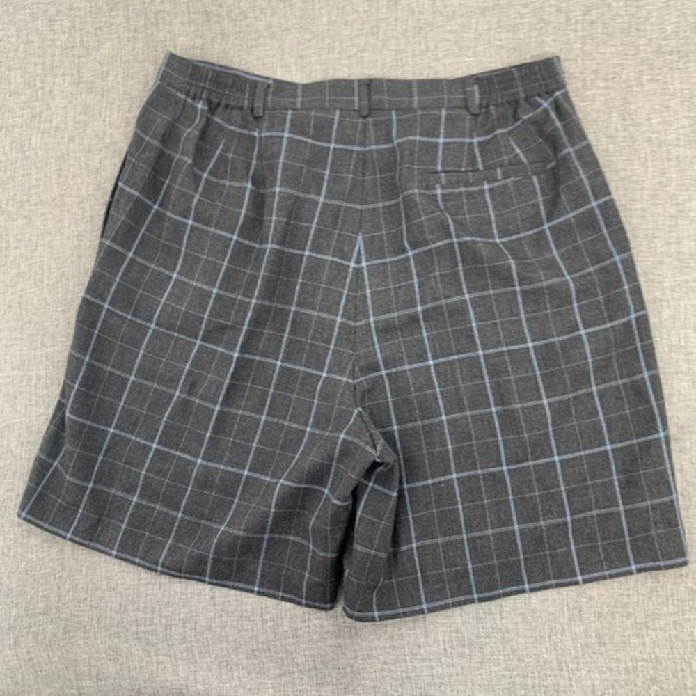 Women's EP Pro Plaid Golf Shorts Gray & Blue Size 14 Casual Bermuda Shorts - Picture 10 of 13